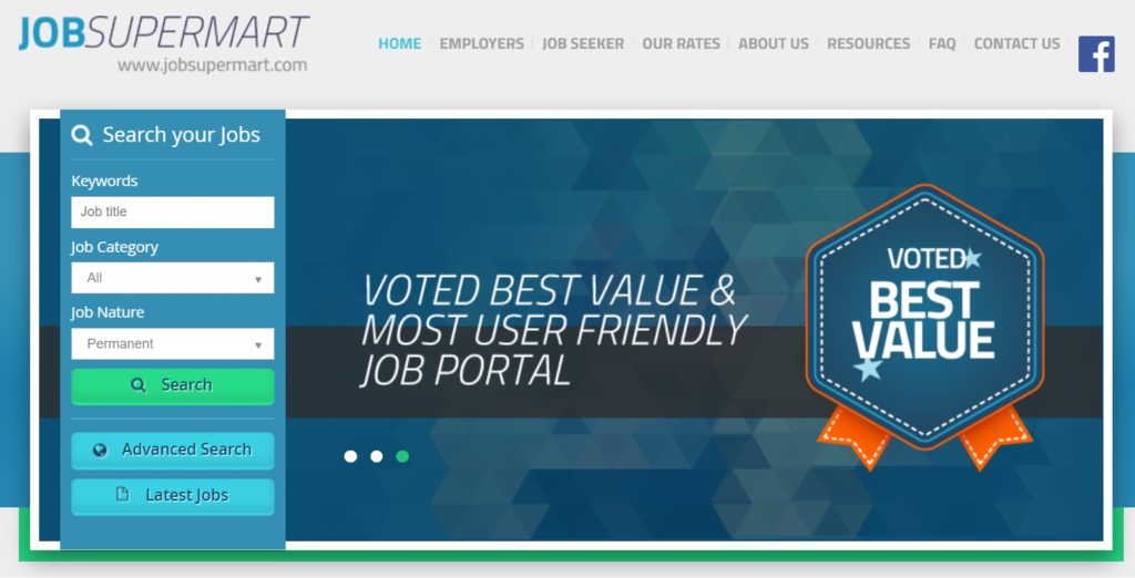 jobsupermart online job portal by Target Recruitment
